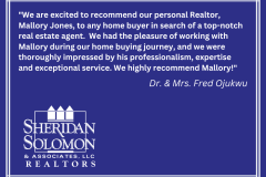 "With his ability, knowledge, and advice, Mallory Jones is by far the BEST professional real estate agent in the Middle Georgia area and beyond." Perry Rogers - 19