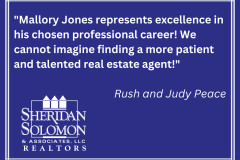 "With his ability, knowledge, and advice, Mallory Jones is by far the BEST professional real estate agent in the Middle Georgia area and beyond." Perry Rogers - 2