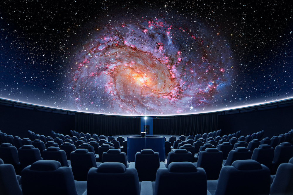 spectacular fulldome digital projection of ga