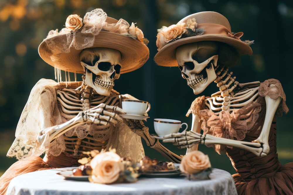 Posing skeletons